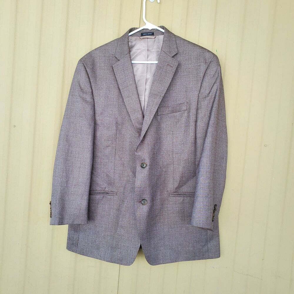 Sean John Brown Blazer Jacket Size 44R